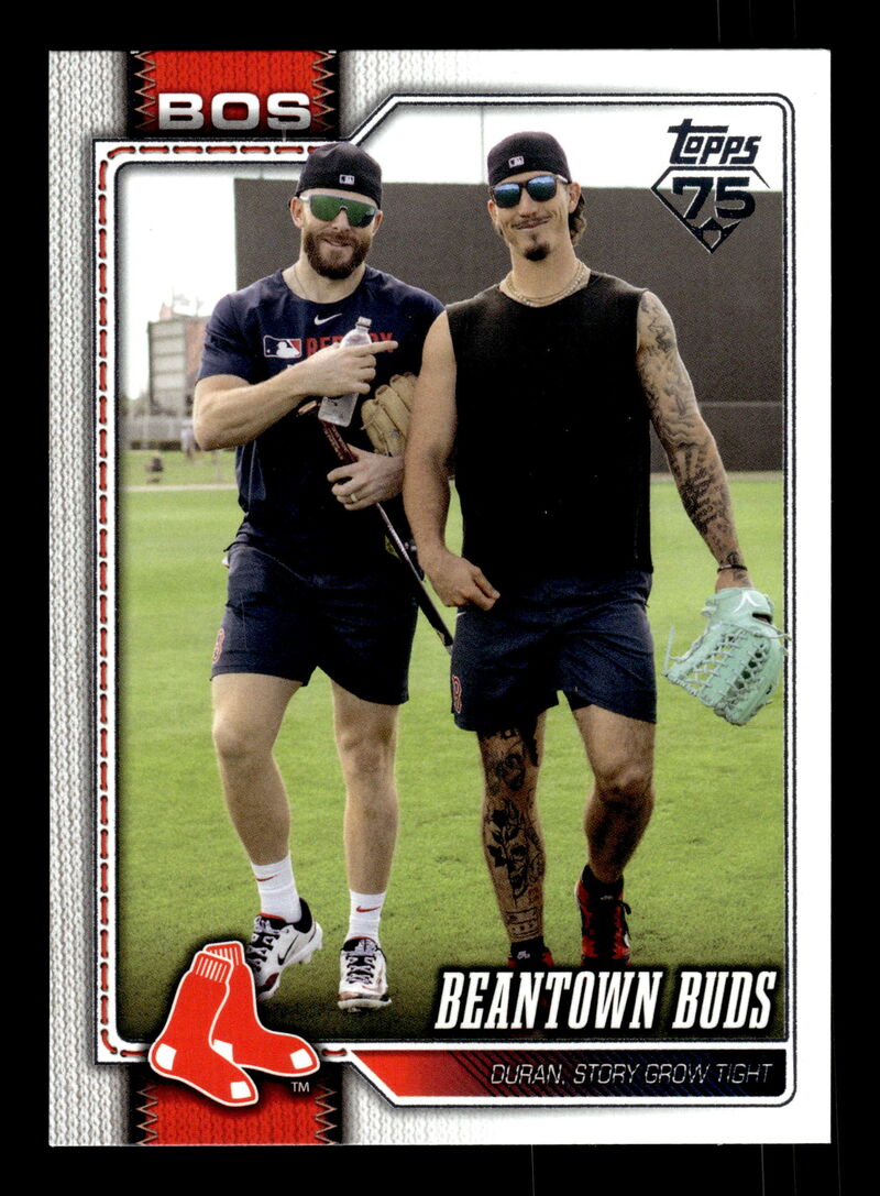 2026 Topps Series 2 #576 Beantown Buds (Jarren Duran / Trevor Story)