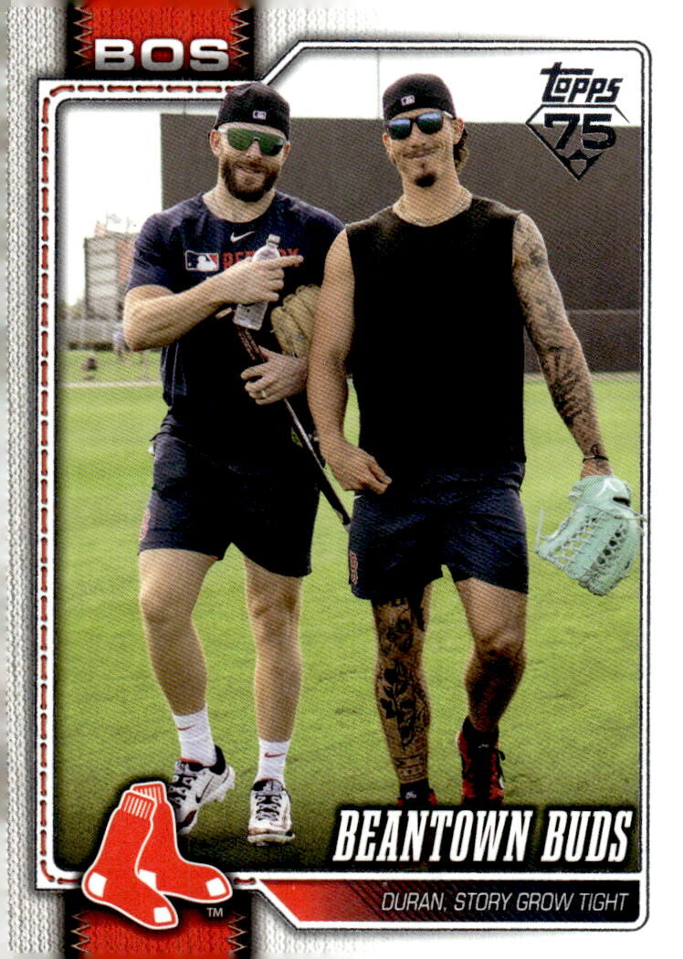 2026 Topps #576 Beantown Buds (Jarren Duran / Trevor Story)