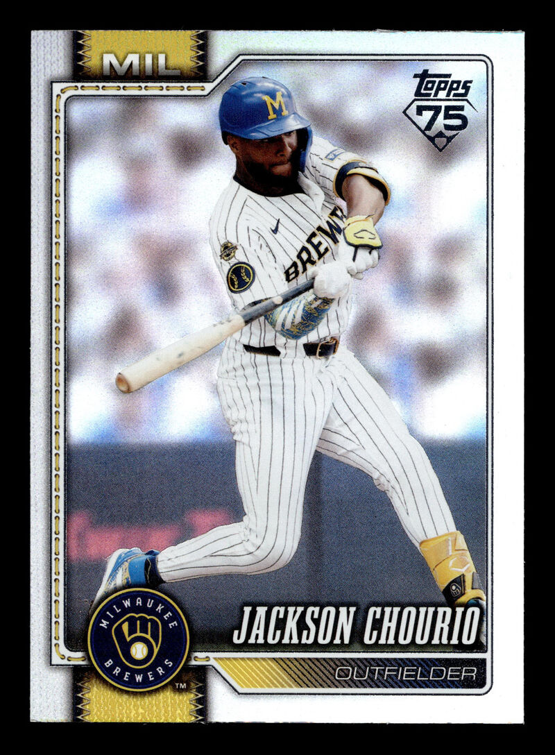 2026 Topps #448 Jackson Chourio Rainbow Foil